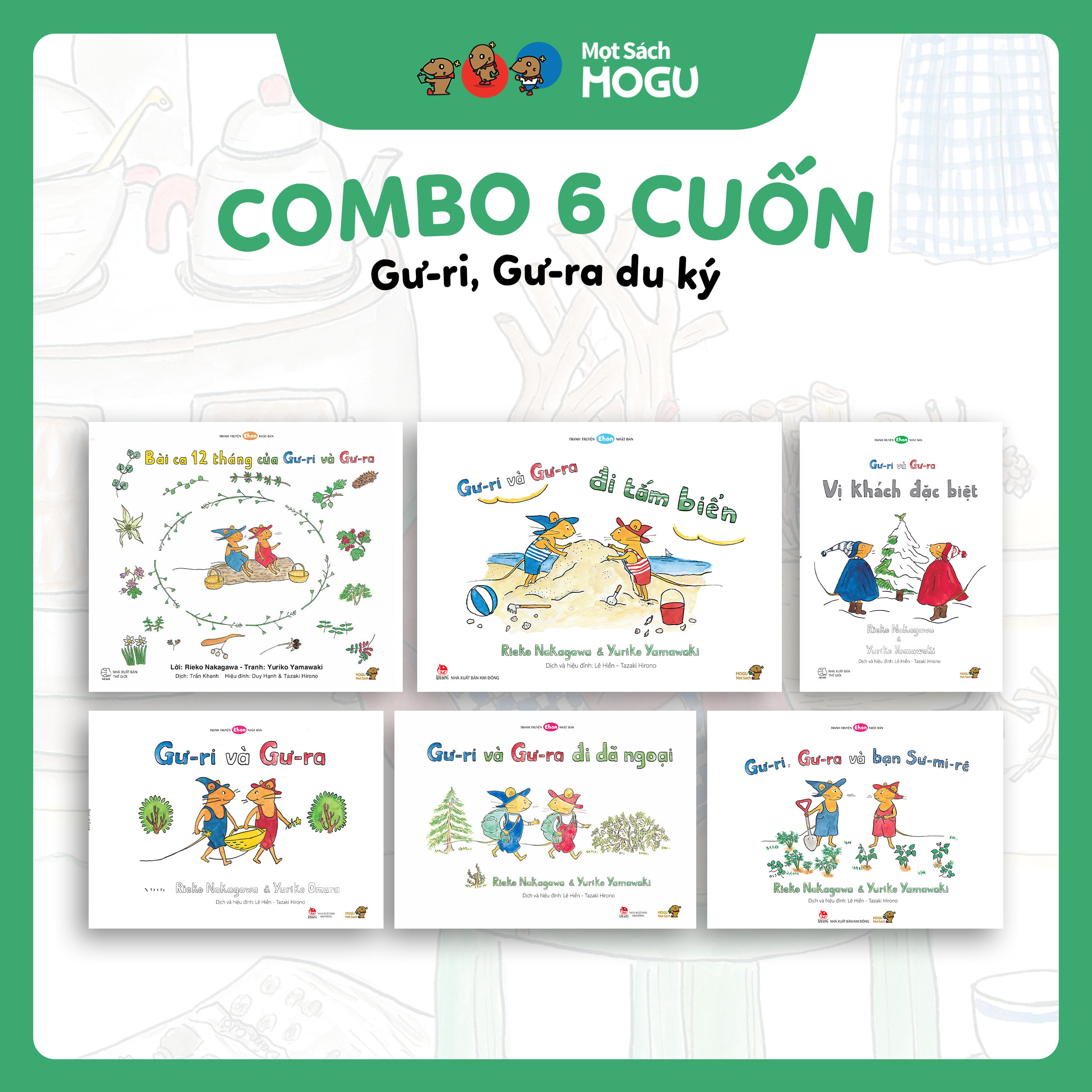 Combo "Gư-ri và Gư-ra du ký"