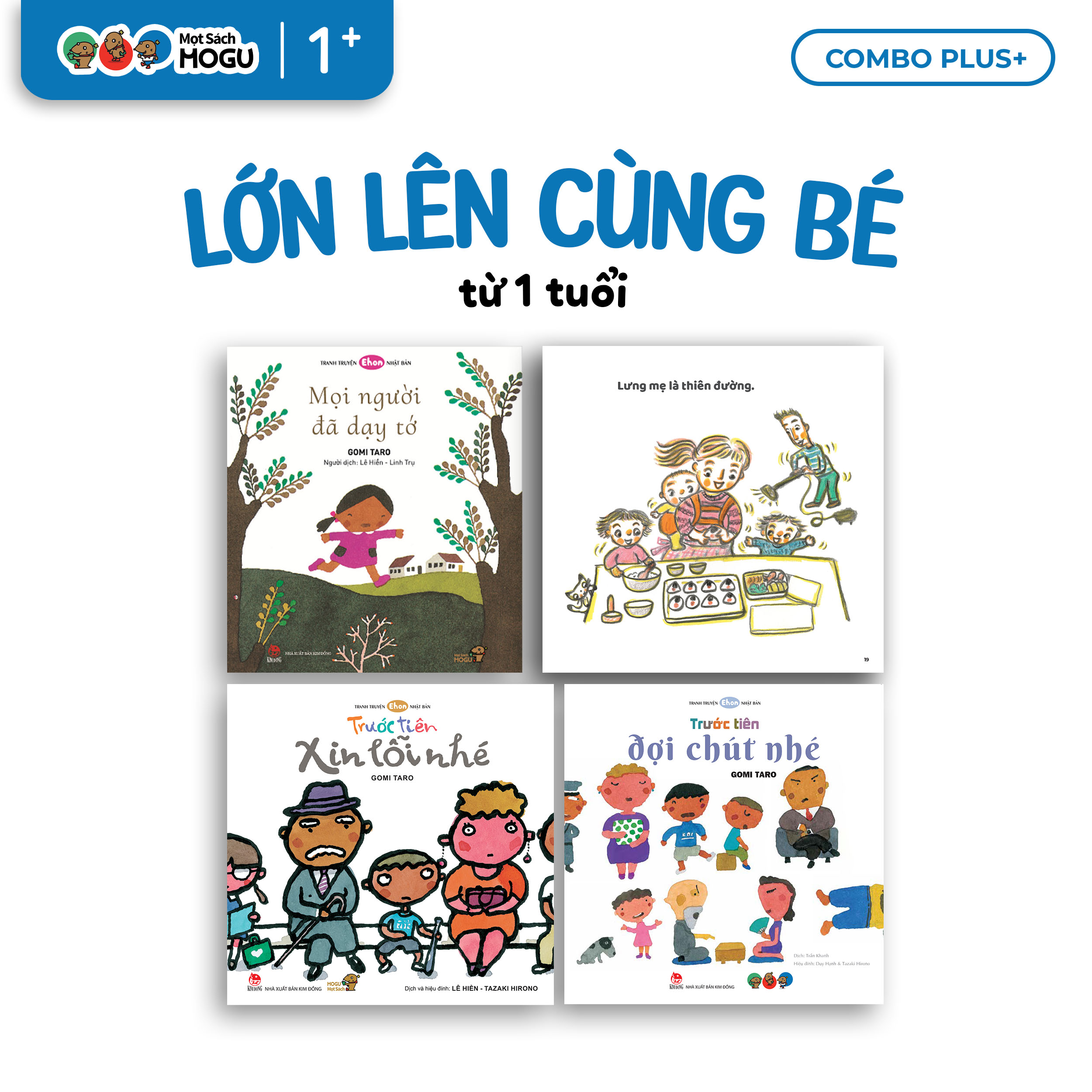 Combo 4 Cuốn Lớn Lên Cùng Bé