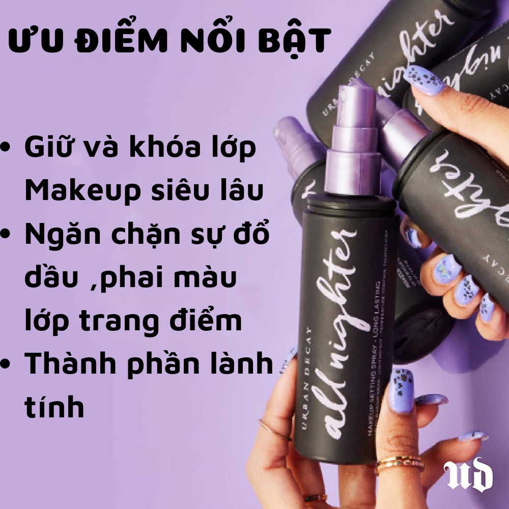 Xịt Khoá Nền Make Up URBAN | Lật Đật Nga Cosmetic