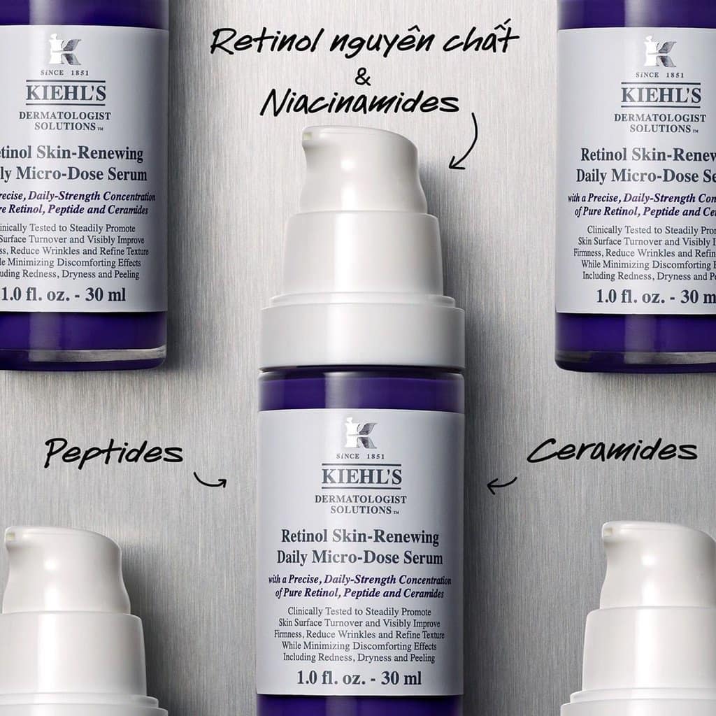 Tinh Chất Giúp Da Tái Tạo, Căng Mướt & Sáng Khỏe Kiehls Retinol Micro-Dose | Lật Đật Nga Cosmetic