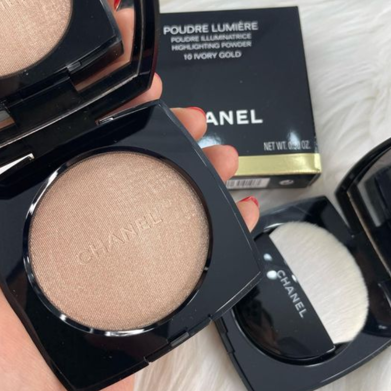 Chanel Ivory Gold 10 Highlighting Powder Review Swatches #17 Chanel Ivory Gold 10 Highlighting Powder Review Swatches