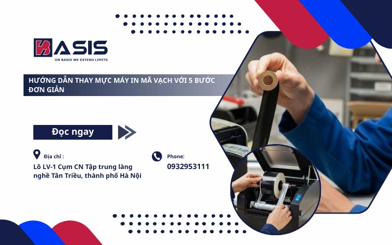 Hướng Dẫn Cách Lắp Mực Máy In Mã Vạch Chi Tiết Nhất