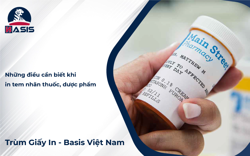 Những điều cần biết khi in tem nhãn thuốc, dược phẩm