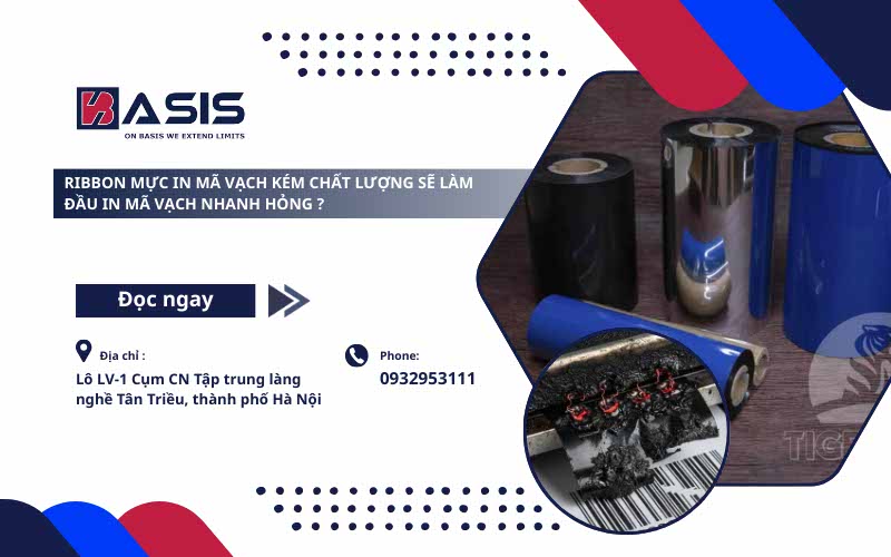 Ribbon Mực In Mã Vạch Kém Chất Lượng Ảnh Hưởng Gì Tới Đầu In