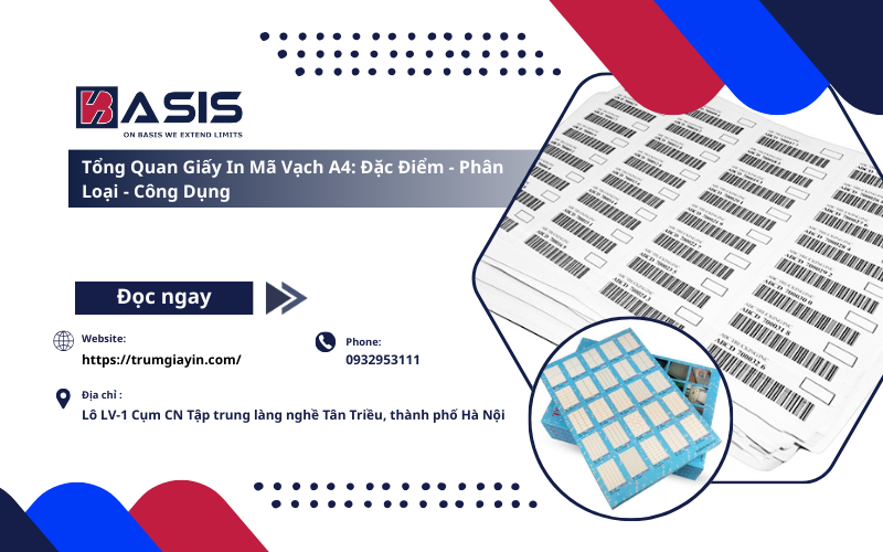 Tổng Quan Giấy In Mã Vạch A4: Đặc Điểm - Phân Loại - Công Dụng
