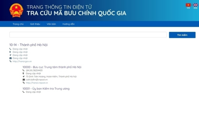 Cách lấy mã Zip Hà Nội