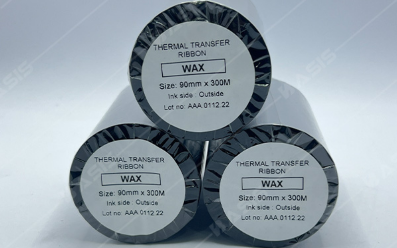 Mực in mã vạch Wax 90mm x 300m
