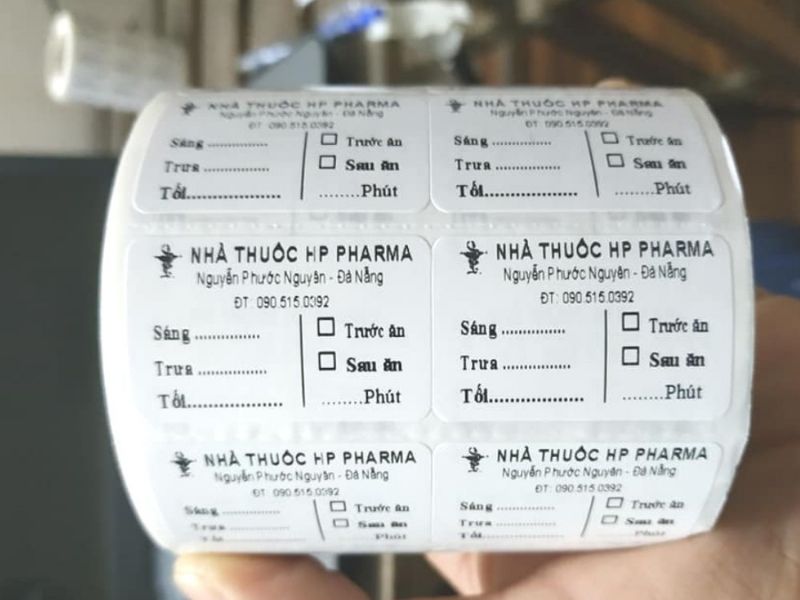 tem nhãn thuốc, dược phẩm