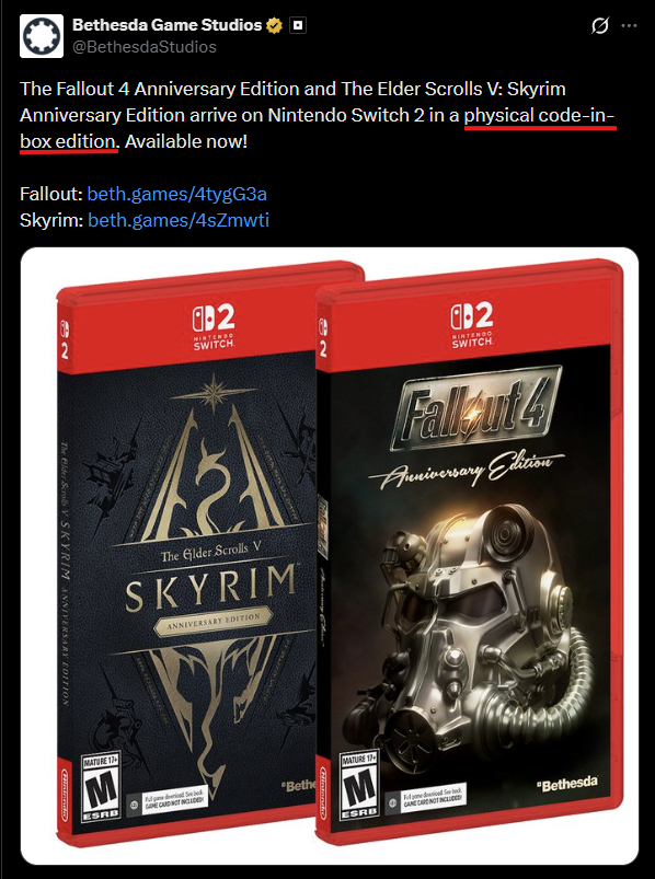 Bethesda Gây Phẫn Nộ Khi Phát Hành Game Theo Dạng Digital đội lốt Physical