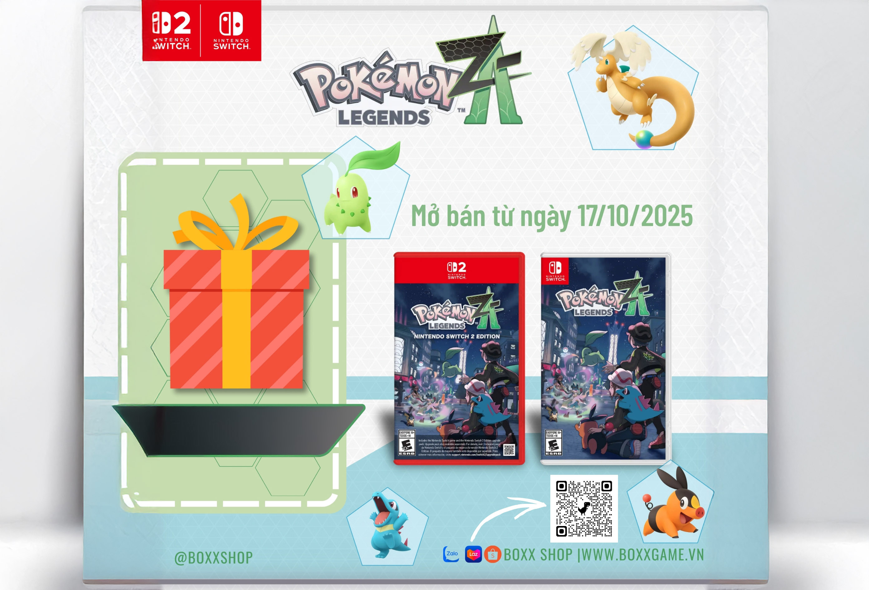 PRE-ORDER SIÊU PHẨM – POKÉMON LEGENDS: Z-A TRÊN NINTENDO SWITCH & SWITCH 2