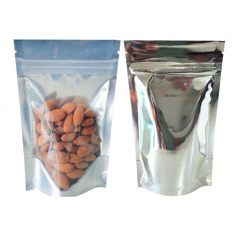 WOULD YOU PREFER SLIVER - LAMINATED ZIP BAGS OR ZIP BAGS WITH SLIVER ON BOTH SIDES?