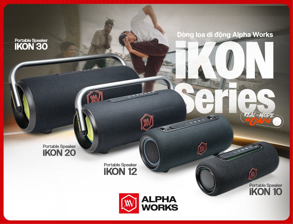 Loa Di Động Alpha Works iKON Series - Biểu Tượng Âm Thanh Cá Tính Cho Giới Trẻ
