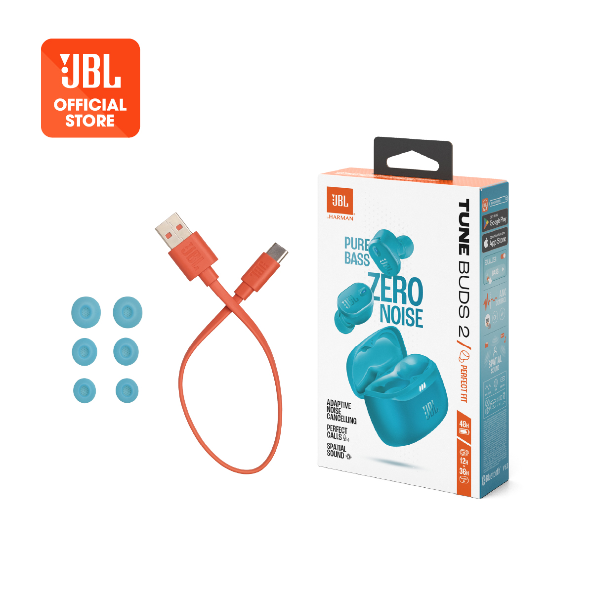 Tai Nghe Bluetooth JBL Tune Buds 2 - Hàng Chính Hãng