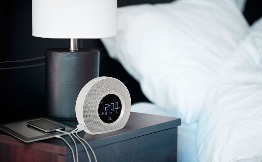 Description: JBL Horizon Bluetooth Clock Radio (Black) | JB Hi-Fi