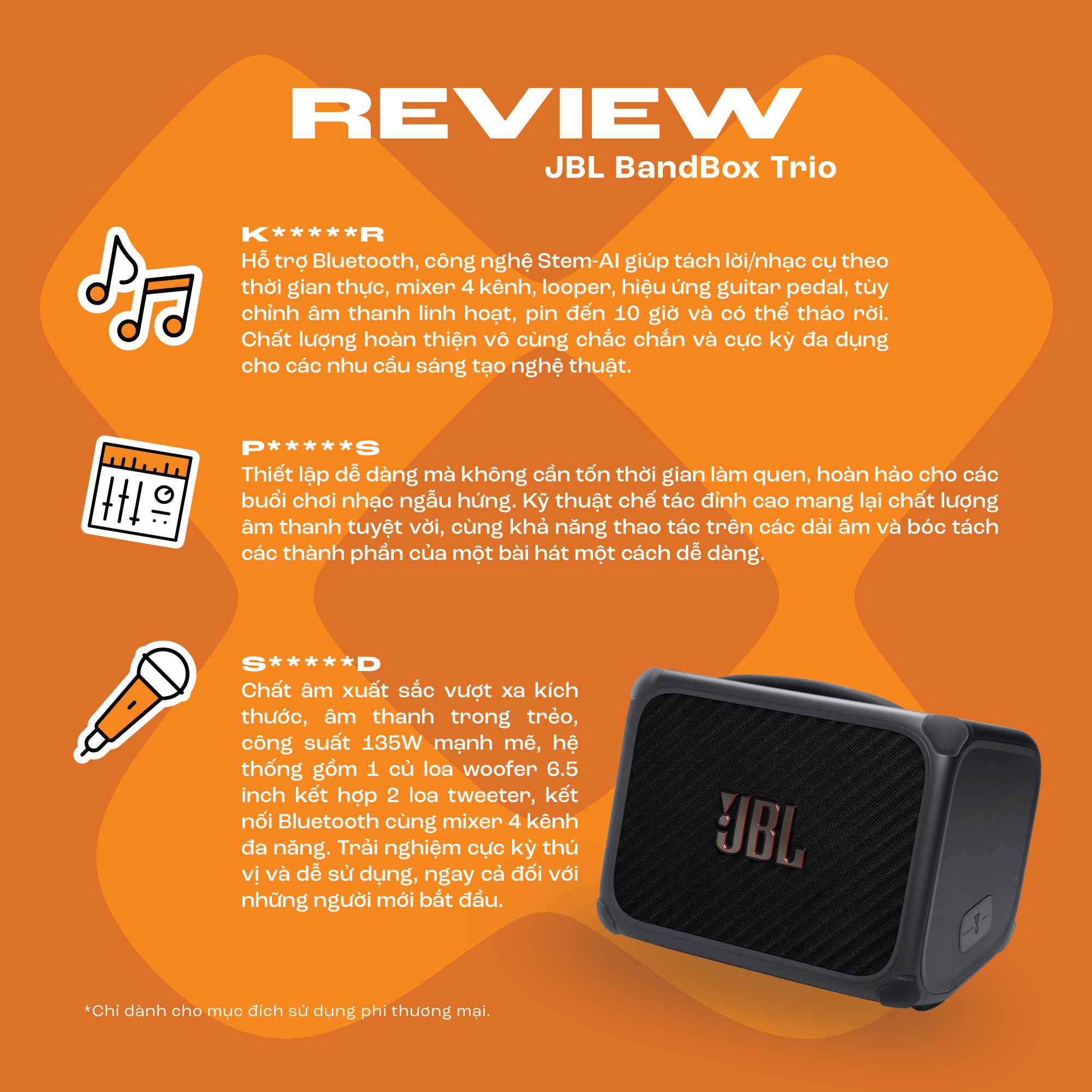 Loa Bluetooth JBL BandBox Trio