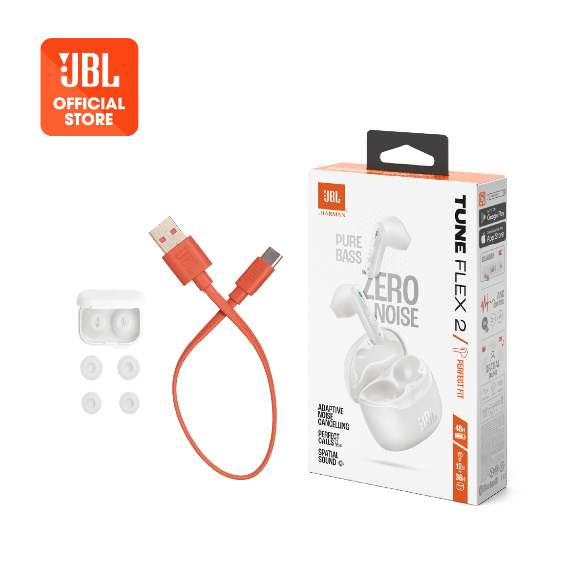 Tai Nghe Bluetooth JBL Tune Flex 2 - Hàng Chính Hãng