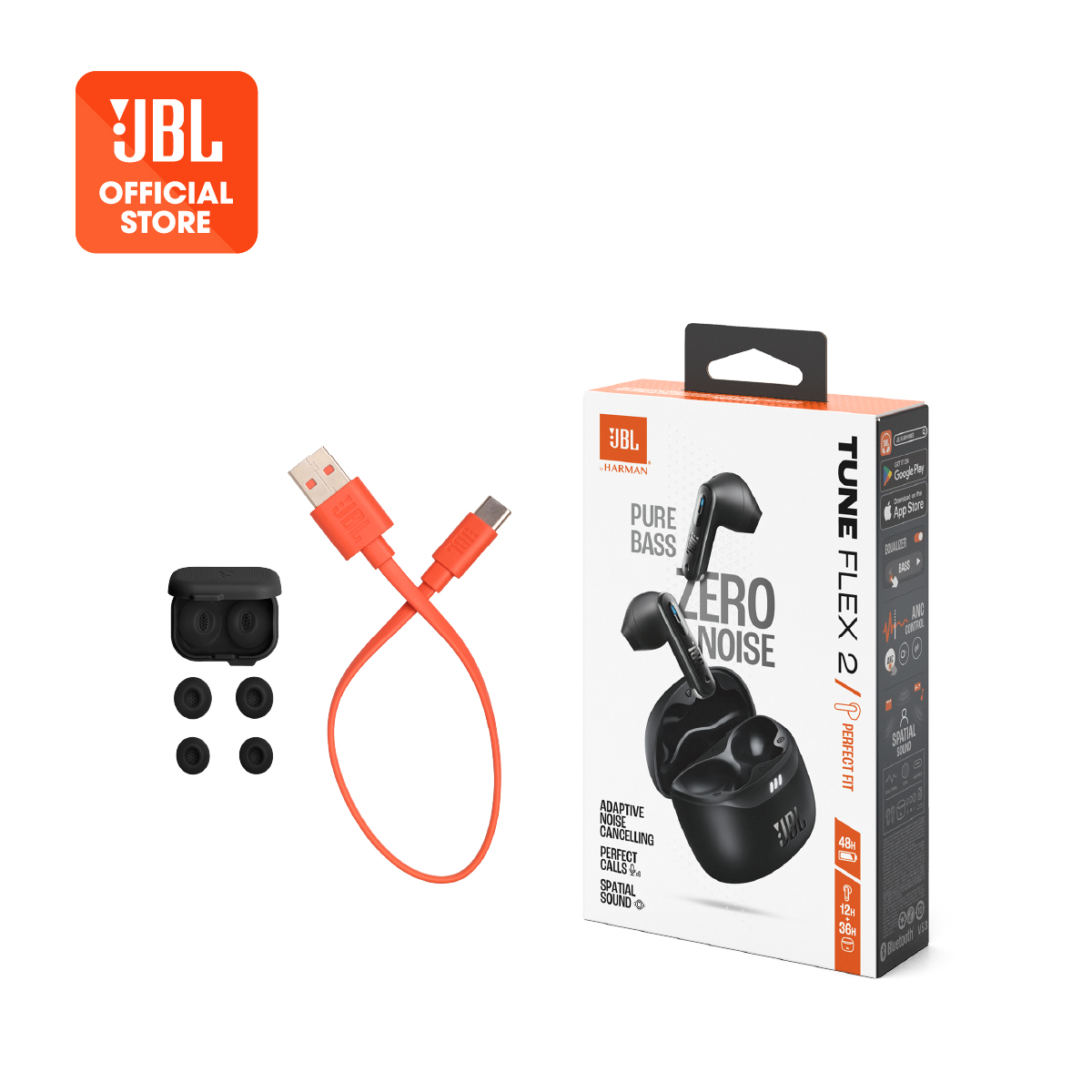 Tai Nghe Bluetooth JBL Tune Flex 2 - Hàng Chính Hãng