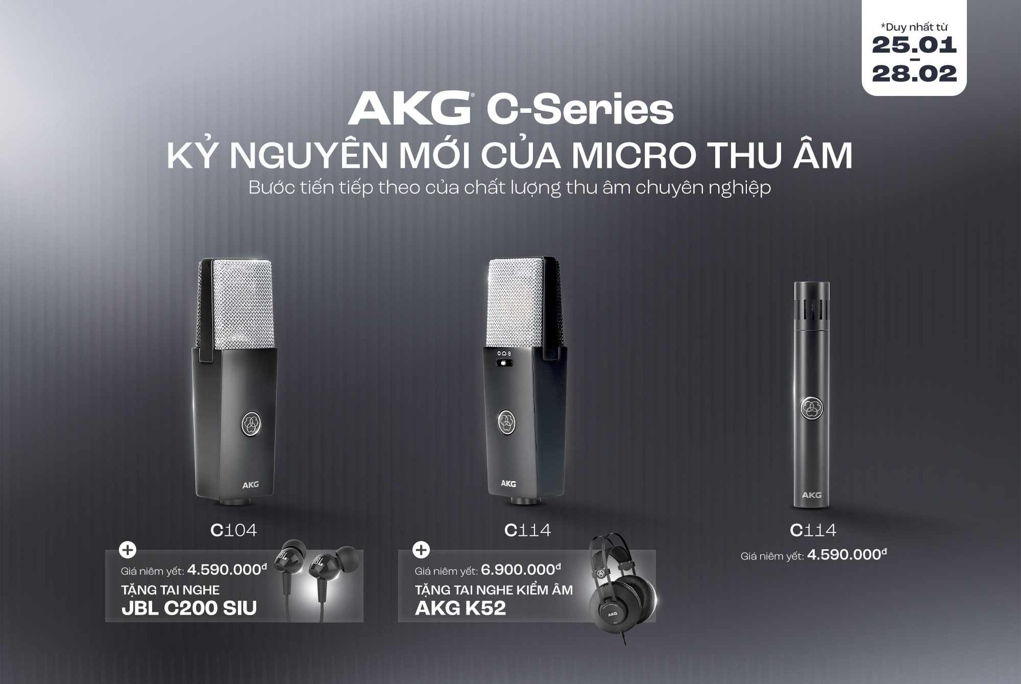 Dòng micro mới C-Series của AKG phù hợp với ai?