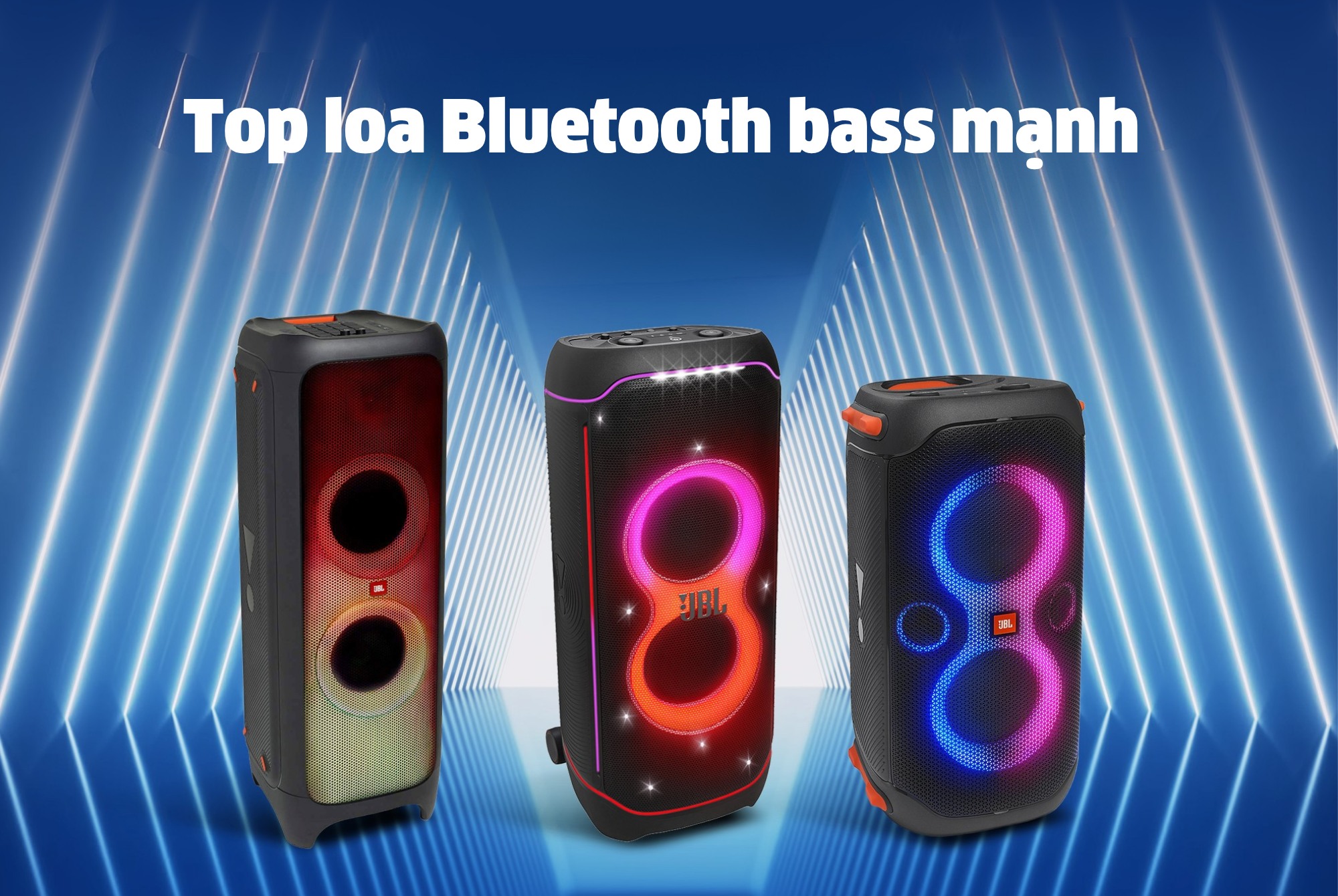 Top loa Bluetooth bass mạnh cho không gian rộng và các bữa tiệc ngoài trời