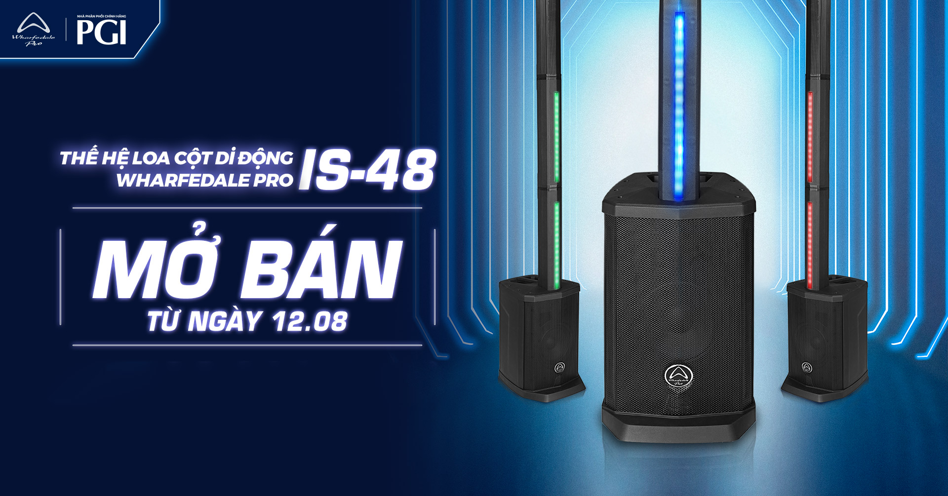 Ra mắt loa cột di động Wharfedale Pro IS-48 chất âm UK với mức giá mềm