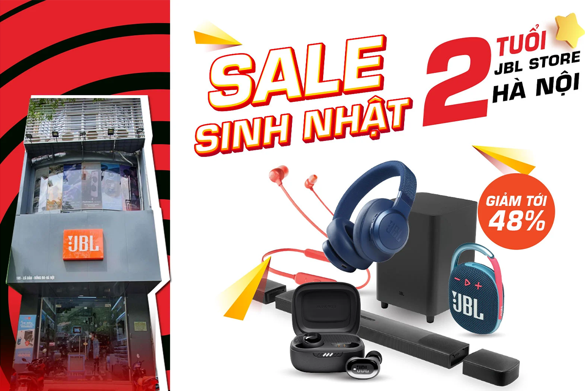 Tưng bừng sinh nhật 02 tuổi JBL Store chi nhánh 185 Xã Đàn Hà Nội