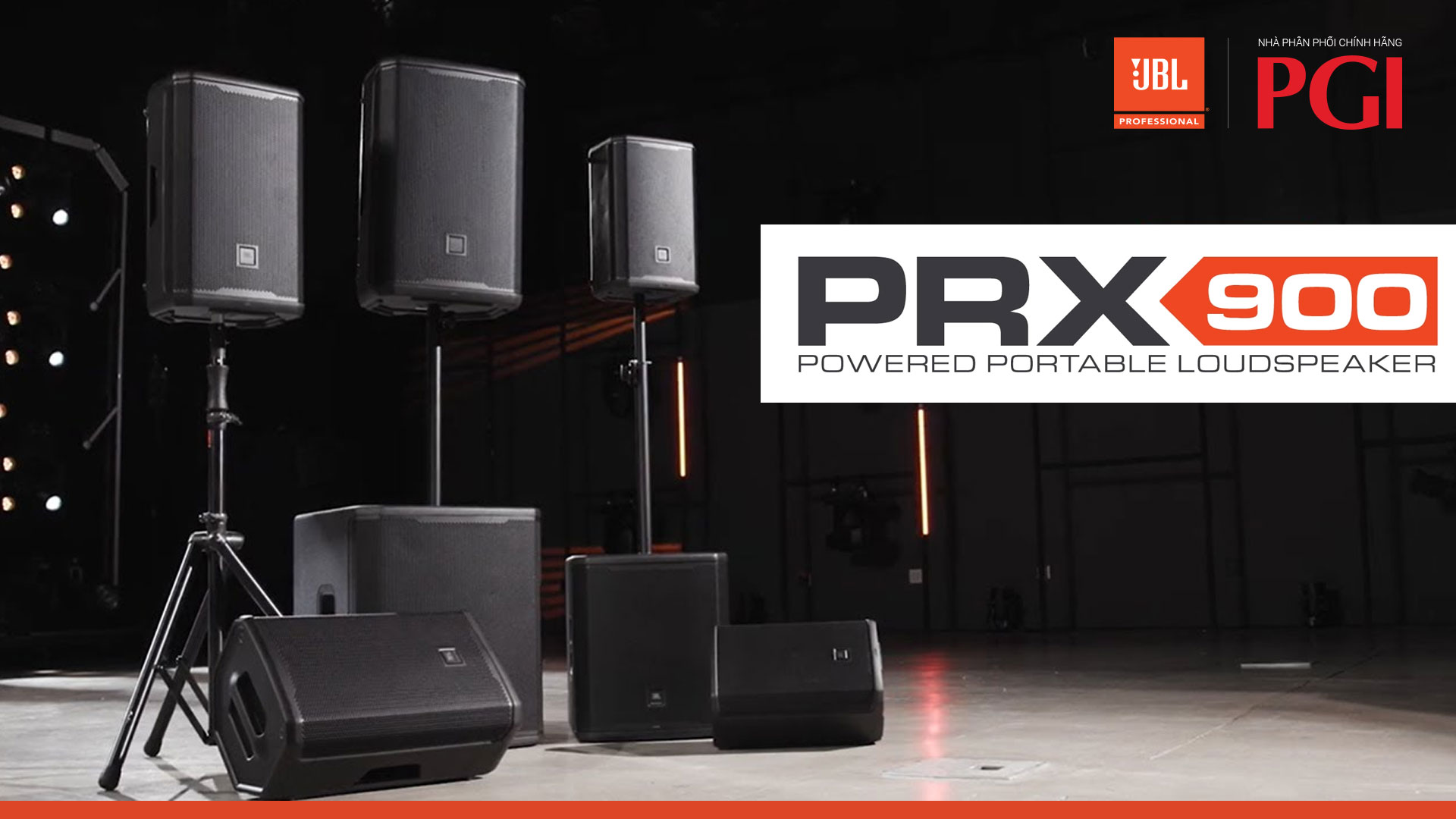 Giới thiệu JBL PRX900 thế hệ loa PA Active mới nhất - Phân phối chính hãng PGI