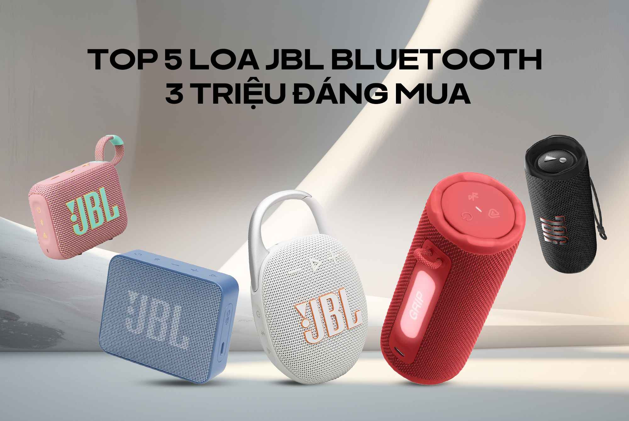 Top 5 Loa JBL Bluetooth 3 triệu đáng mua