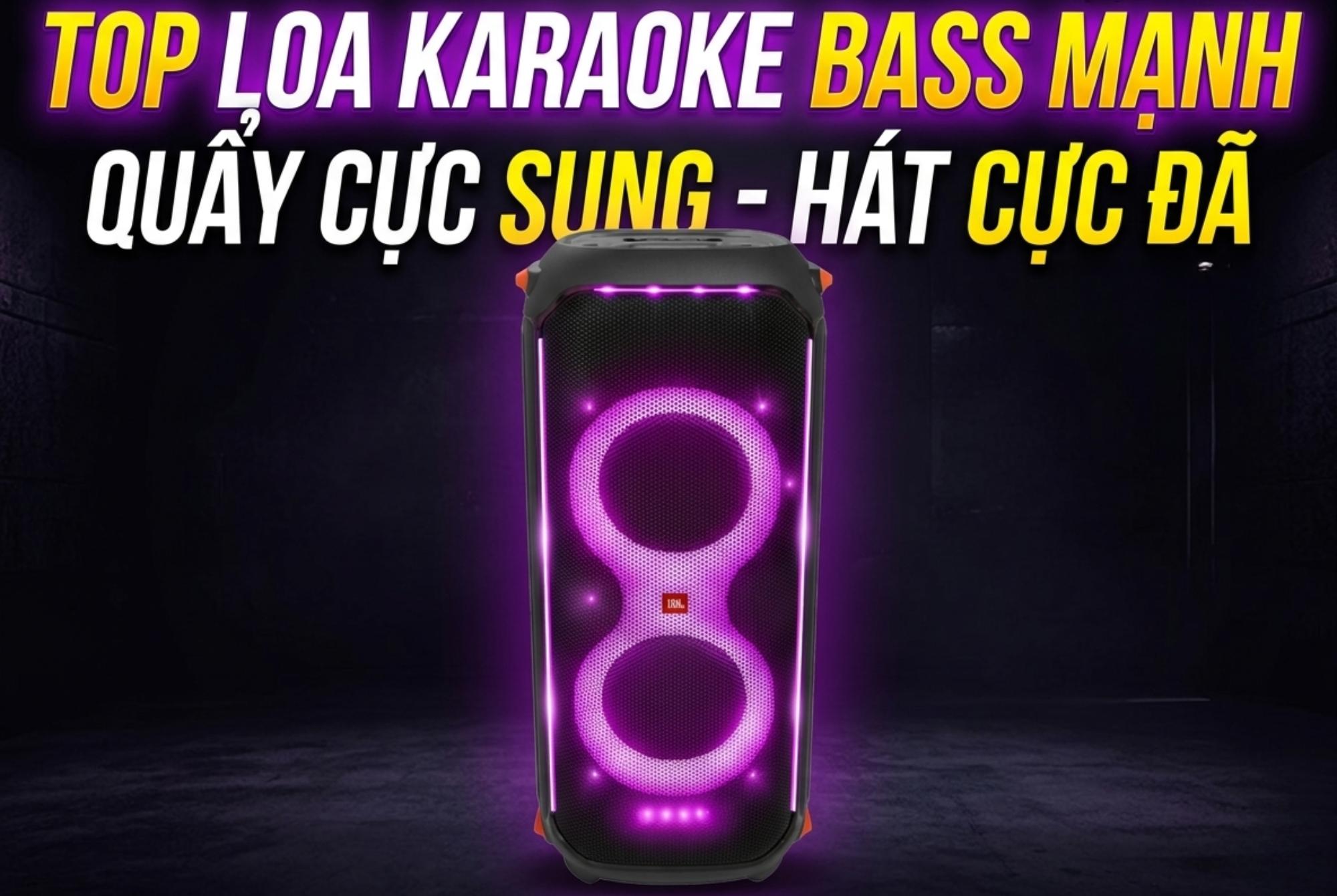 Top loa bluetooth karaoke bass mạnh quẩy cực sung, hát cực đã
