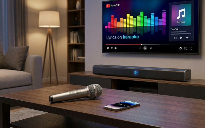 ket-noi-loa-soundbar-hat-karaoke-voi-micro
