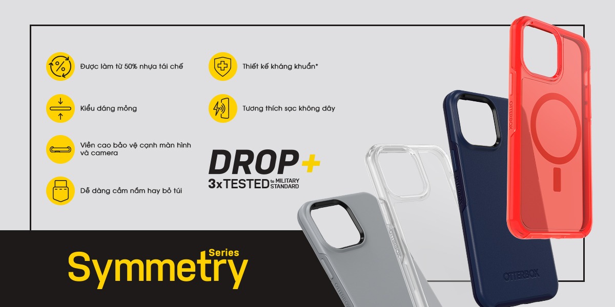 Ốp Lưng iPhone 13 Pro Max iPhone 12 Pro Max Otterbox Symmetry