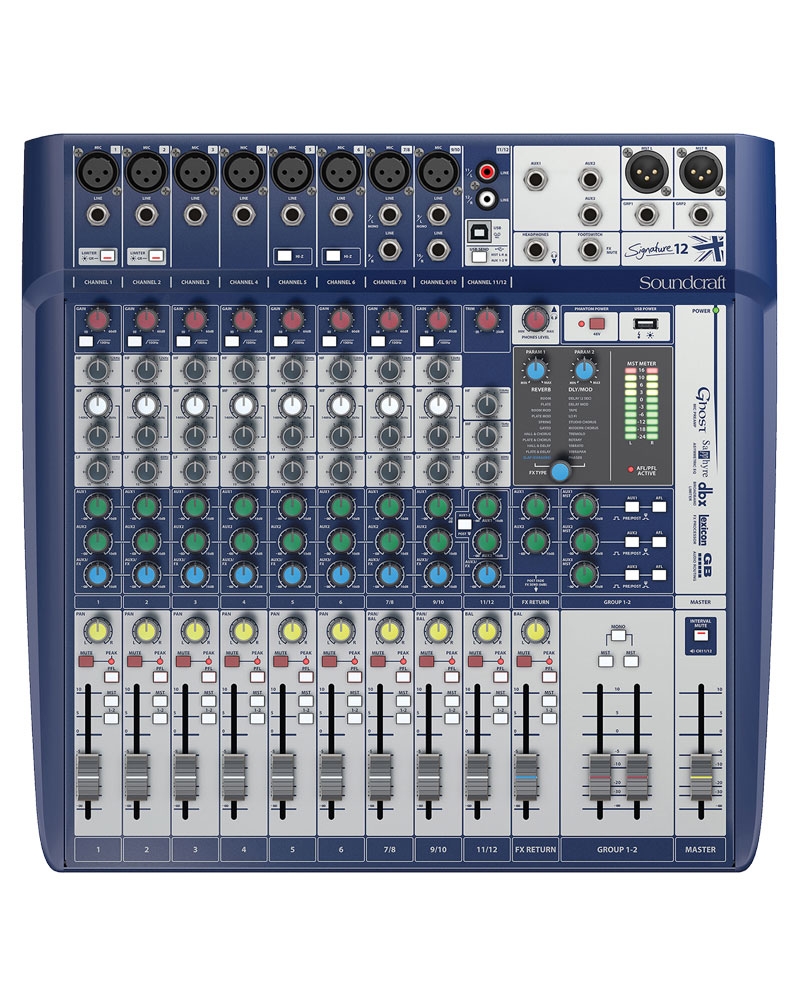 Mixer analog SOUNDCRAFT SIGNATURE12 - Hàng Chính hãng PGI