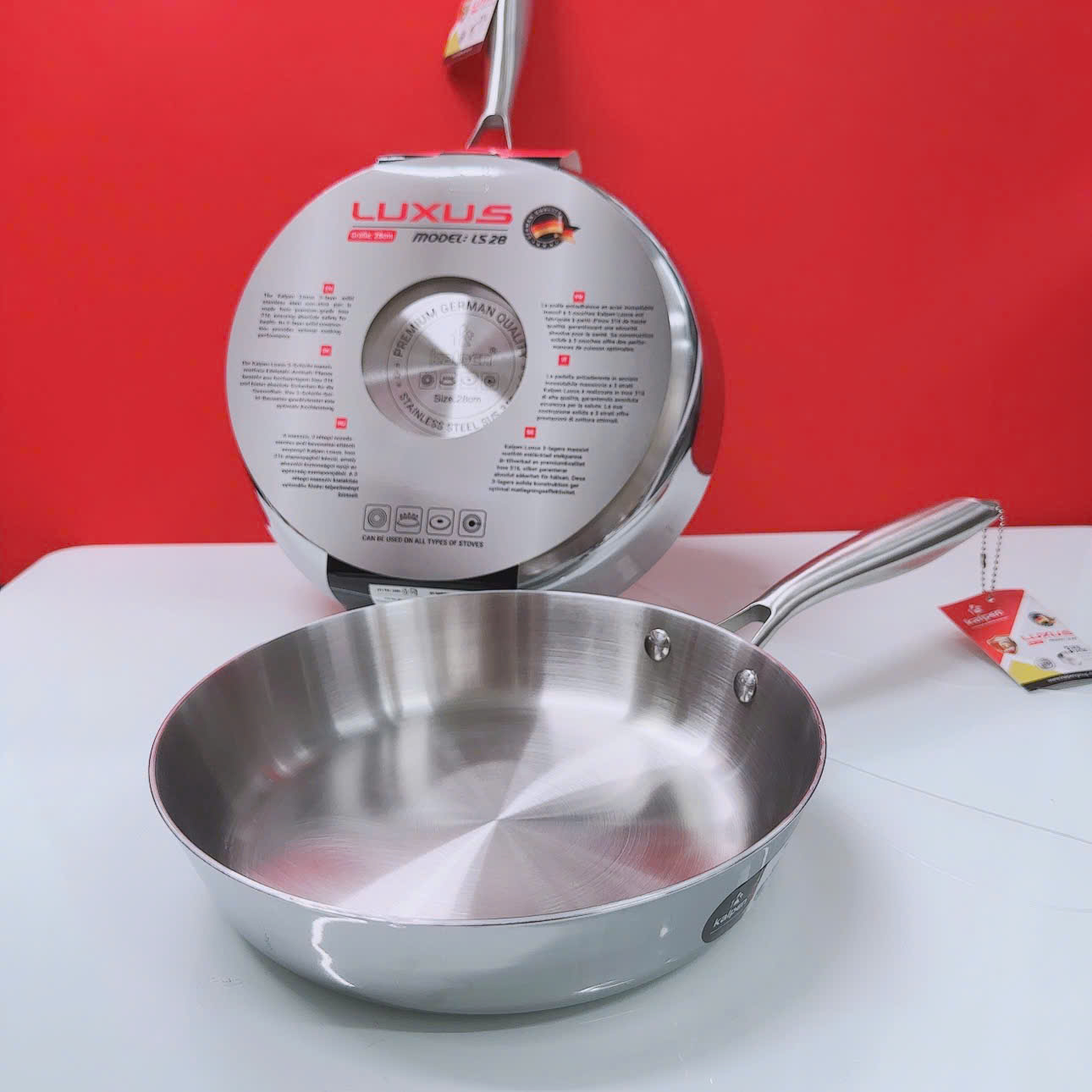 Chảo Inox 304 liền khối Kalpen Luxus