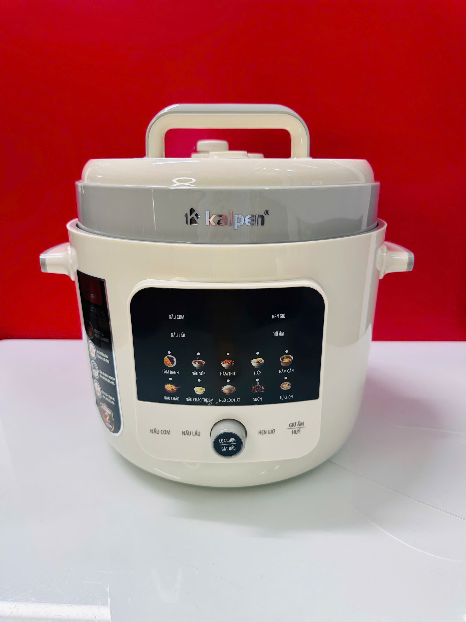 Nồi áp suất điện lòng nồi Inox 304 Kalpen P5 6L