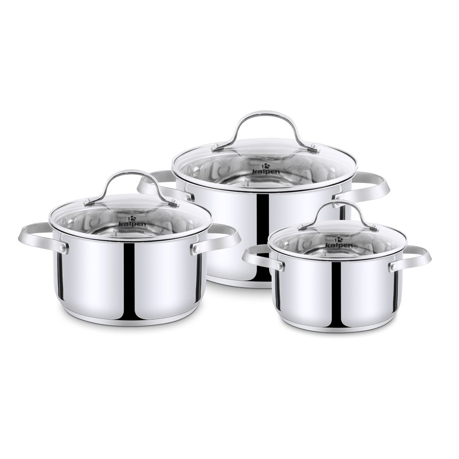 Bộ Nồi Inox 304 Cao Cấp 5 Đáy Kalpen Lermat L1