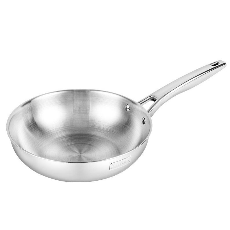 Chảo Inox 304 Sâu Lòng Đáy Từ Đúc Liền Nguyên Khối Elmich 2813Sr Size 28cm