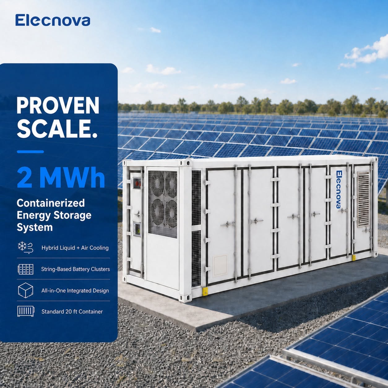 Container Lưu Trữ Năng Lượng Quy Mô Lưới Elecnova 2MWh (ECO-E20FT2170LP-2)
