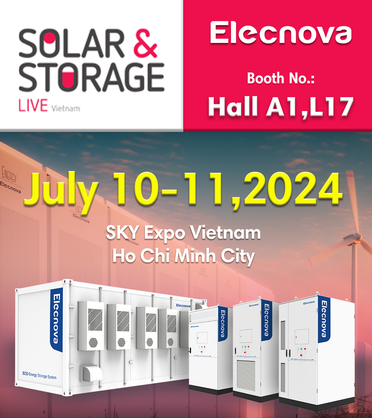 Tham quan gian hàng Elecnova tại Triển lãm Năng lượng Tái tạo Solar & Storage Live Vietnam 2024