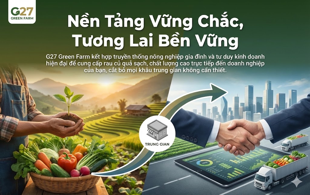 G27 Green Farm Đối Tác Nông Sản Sạch Của Bạn