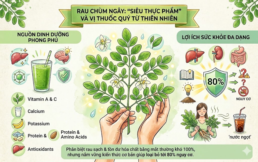 Rau Chùm Ngây: Siêu Thực Phẩm Dinh Dưỡng