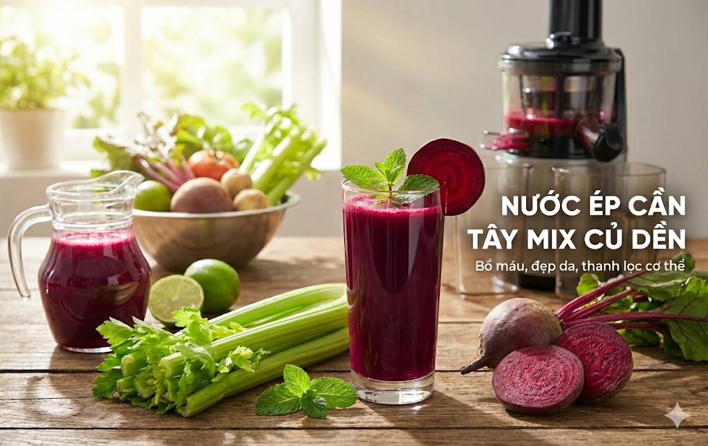 Cần tây củ dền