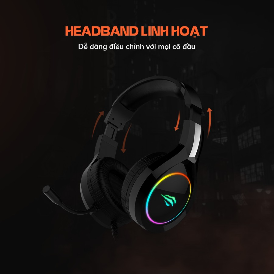 Tai Nghe Gaming Headphone HAVIT H2232D - Hàng Chính Hãng