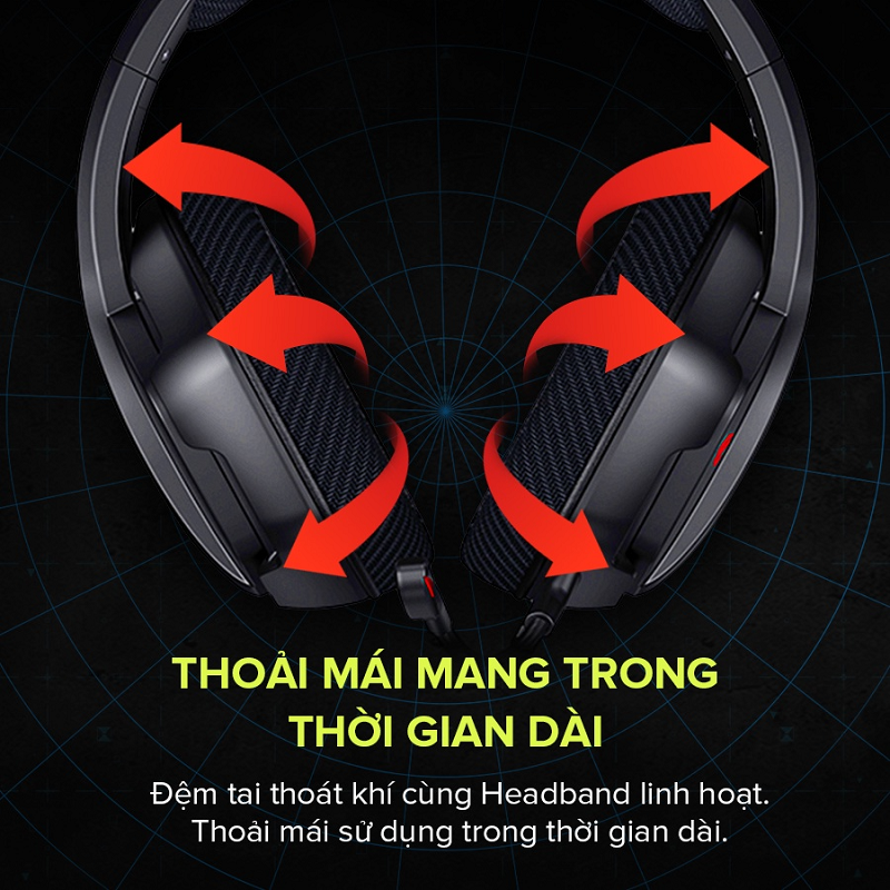 Tai Nghe Gaming Headphone HAVIT H2012D, Driver 50mm, Đèn RGB 36 Chế Độ Màu, Mic Khử Ồn - Chính Hãng BH 12 Tháng Dizigear