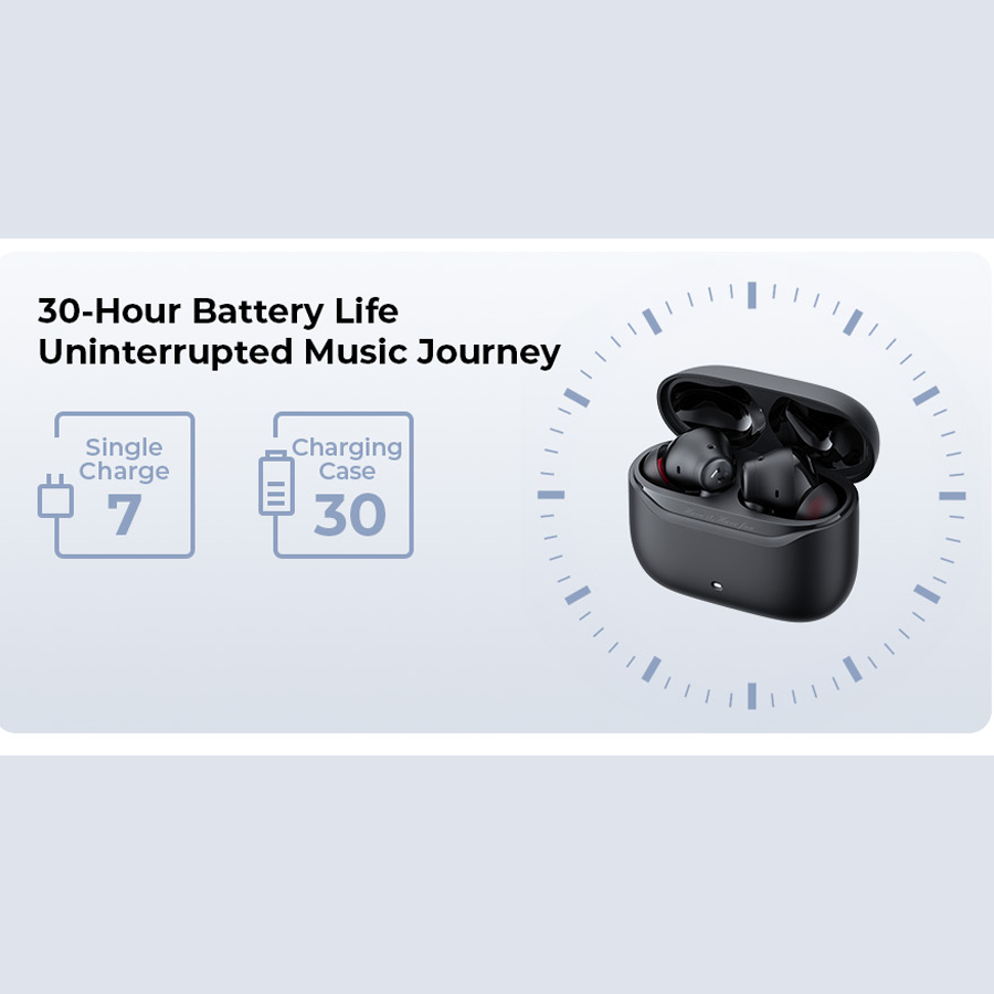 Tai Nghe TWS HAVIT SPACE NC01T, BT 6.0, Hybrid ENC + ANC -45dB, App Havit Life, Nghe Nhạc Đến 30H - Hàng Chính Hãng