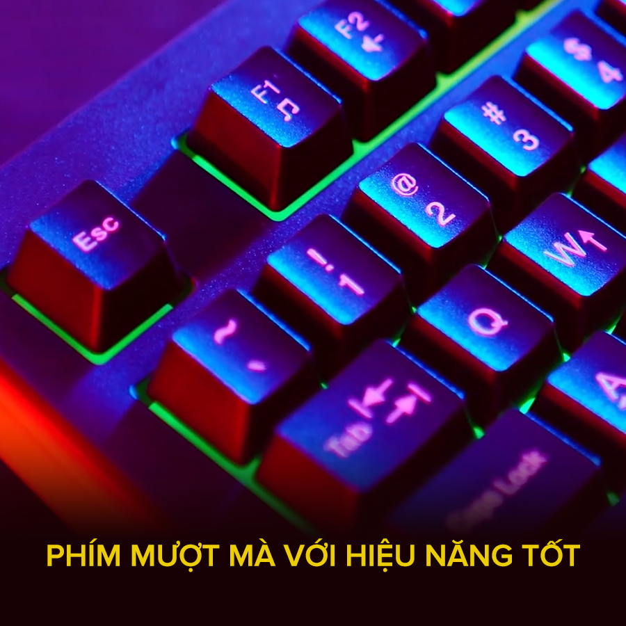 Bàn Phím Gaming RGB HAVIT KB866L, 104 Keys, Led Backlit Rainbow, Thiết Kế Công Thái Học, Tổ Hợp Phím Fn - Chính Hãng BH 12 Tháng Dizigear