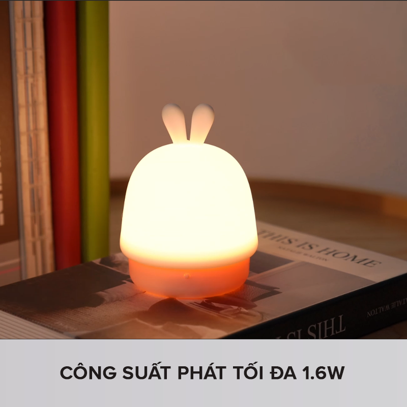 Đèn Ngủ Điều Chỉnh Độ Sáng Havit AD003 - Chính Hãng BH 12 Tháng Dizigear (Màu Hồng)