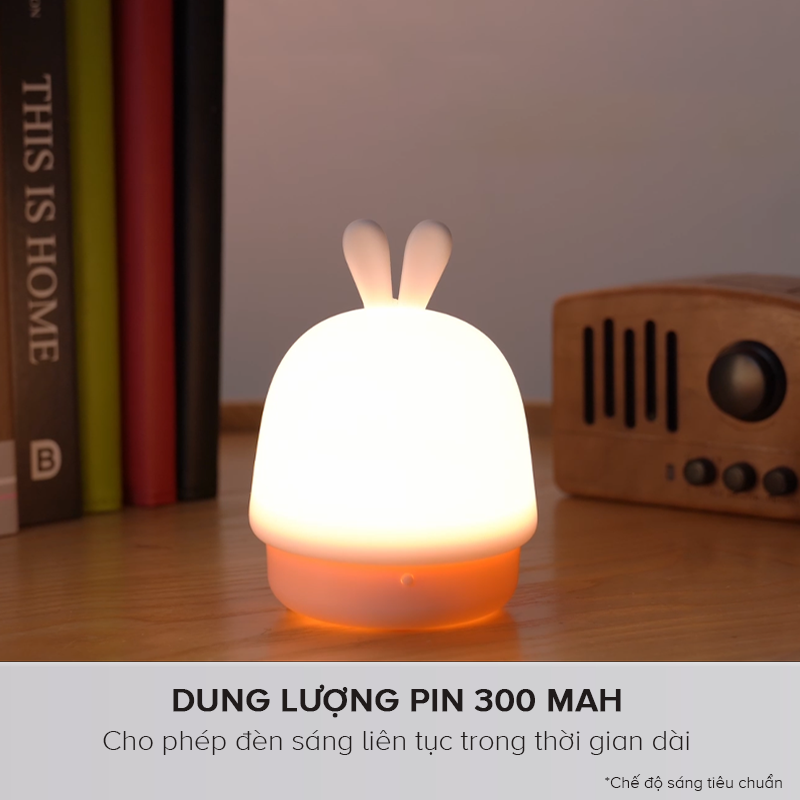 Đèn Ngủ Điều Chỉnh Độ Sáng Havit AD003 - Chính Hãng BH 12 Tháng Dizigear (Màu Hồng)
