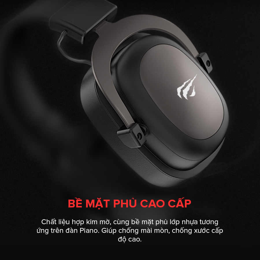 Tai Nghe Gaming Headphone HAVIT H2002D, Driver 53mm, Bề Mặt Phủ Cao Cấp, Mic Khử  - Chính Hãng BH 12 Tháng Dizigear