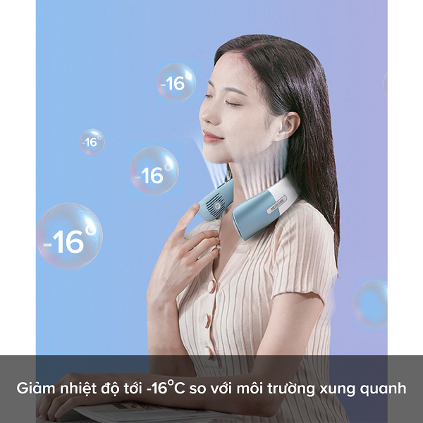 Quạt Đeo Cổ Dizigear DS009, Công suất 5W - Hàng Chính Hãng Bảo hành 12 tháng