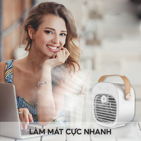 Quạt Tích Điện Dizigear F12, Công suất 5W - Hàng Chính Hãng Bảo hành 12 tháng