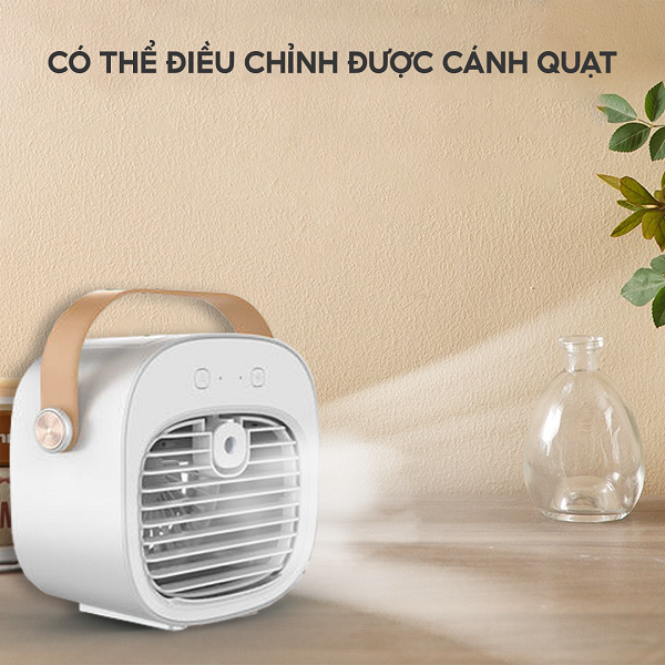 Quạt Tích Điện Dizigear F12, Công suất 5W - Hàng Chính Hãng Bảo hành 12 tháng